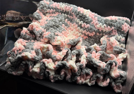 Hand crocheted baby blanket