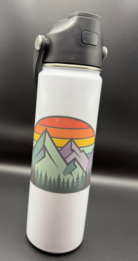 22 ounce custom Mountains water bottle