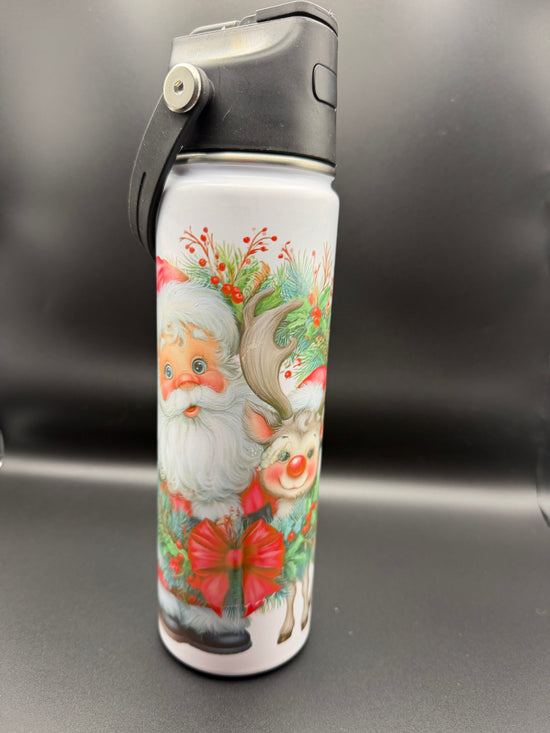 Custom Santa water bottle